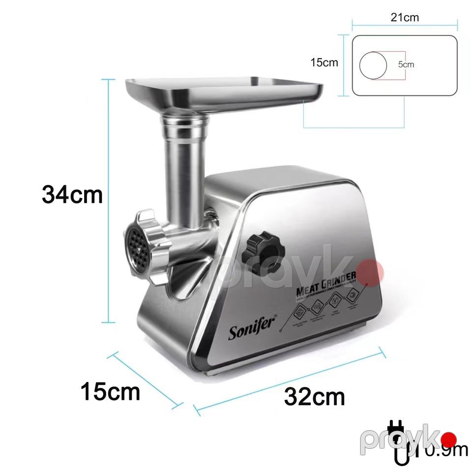 Sonifer SF-5019 Yüksək Keyfiyyətli 1500w gücündə Universal Ətçəkən maşın — Ev texnikası, Bakı (2)