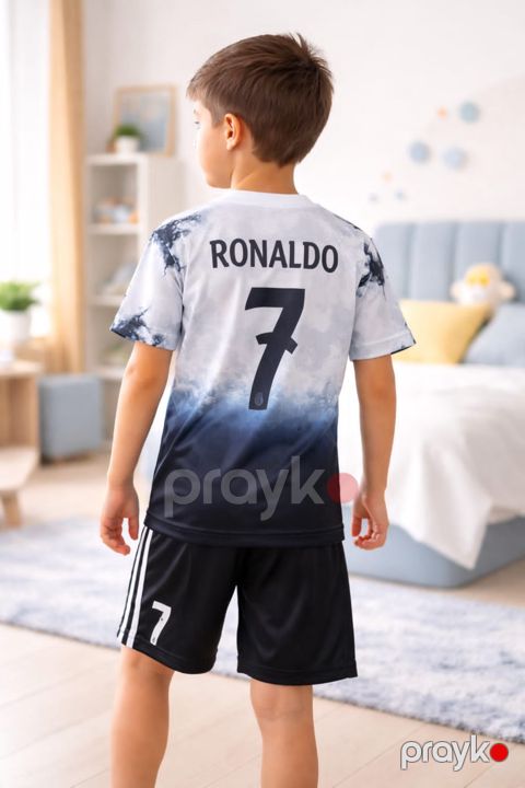 İdman kostyumu azarkeşlər üçün Ronaldo 7, rəngbərəng, poliester, ölçü 11 yaş — Bakı