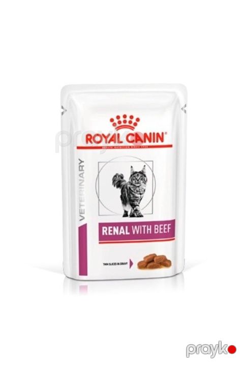 Nəm yem Royal Canin Renal böyrək problemi olan pişiklər üçün mal əti 85qr — Bakı