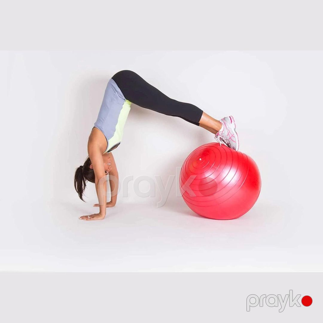 Fitnes topu Gymnic 1062 PVC, çəhrayı, 85 sm — Mallar, Bakı (3)