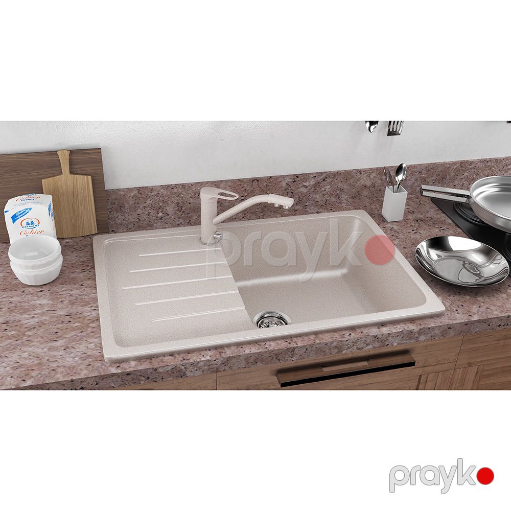 Ulgran mətbəx çanağı (moyka) seramik 1-Lİ qara 750x495 U-400-308 — Ev malları, Bakı (4)