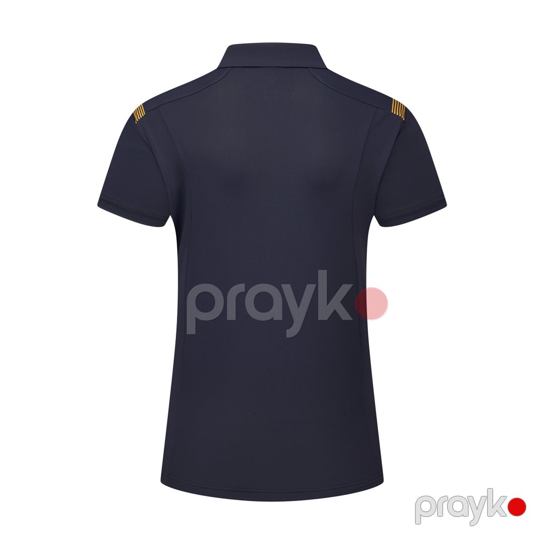 Qadınlar üçün qısaqollu polo Kelme, göy, neylon/spandeks, ölçü M — Mallar, Bakı (2)