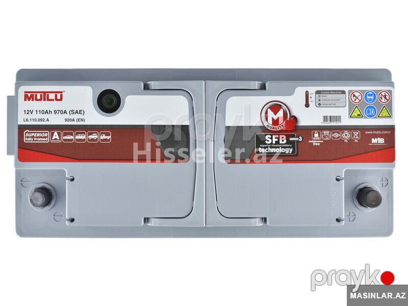 Akkumulyator Mutlu S3 110 Ah R — Akkumulyatorlar, Bakı (3)