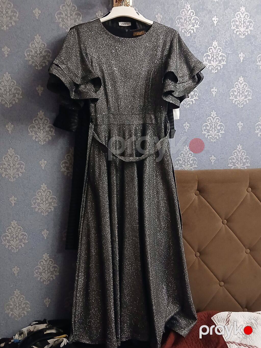 Guccı, Made in Italy – parıltılı toxumalı qadın geyimi - Brend: Guccı — Axşam paltarları, Bakı (3)