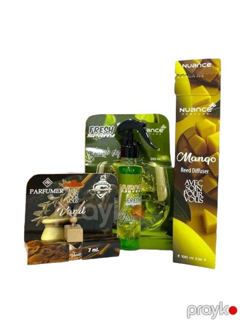 Ətirlər, ətir dəstləri Tam hədiyyə dəsti 3-lü - Mango-Yaşılçay-Vanil-0393 — Bakı