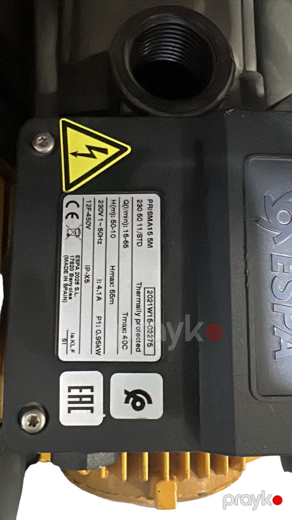 Su nasosu Espa 2025 Prisma 15 5M, 950 Vt, 9 m, 55 m — Mallar, Bakı (2)