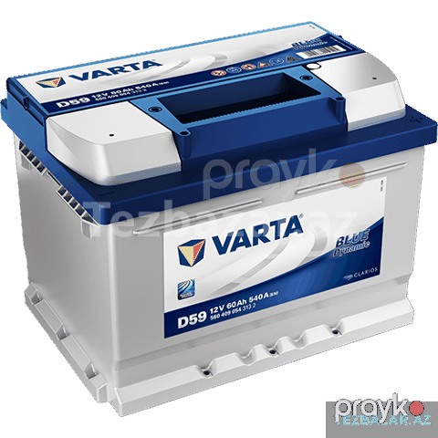Akkumulyator Varta Blue Dynamic D59 60 Ah R+ 540 A 56040905 — Bakı