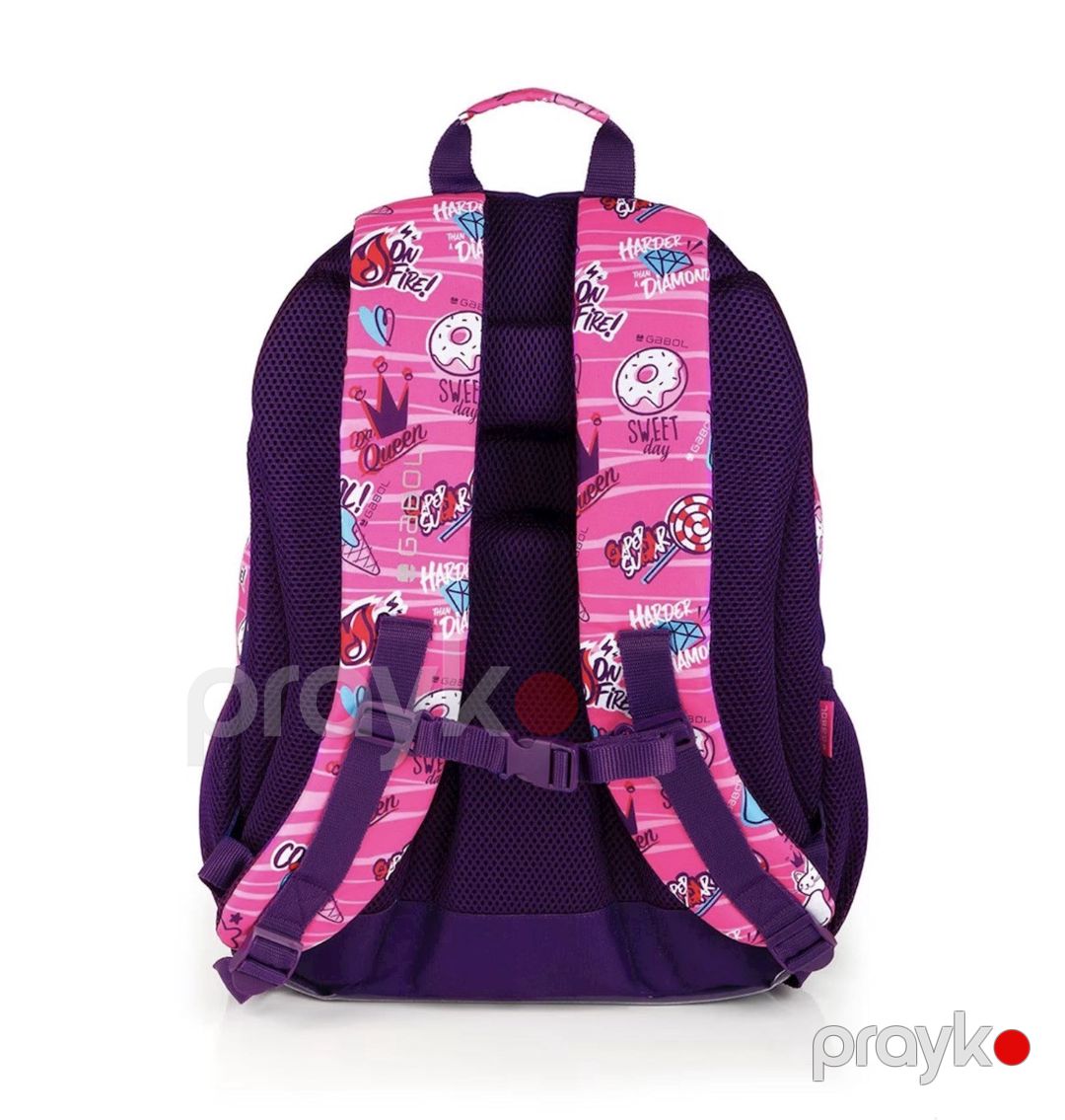 Məktəb çantası, Parça/Poliester, Çəhrayı, 23 l — Mallar, Bakı (3)