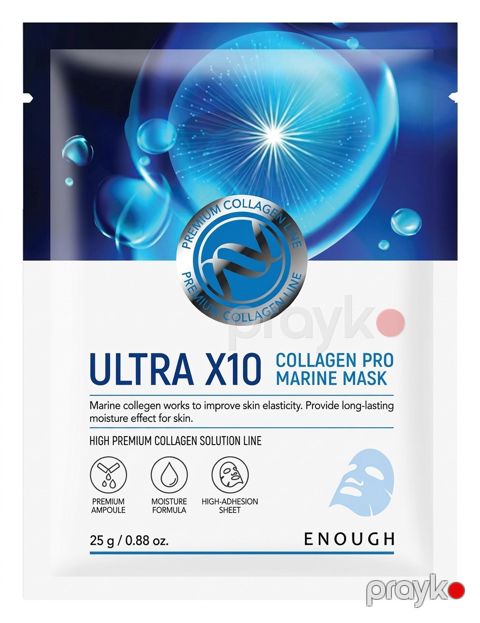 Parça maska Enough Ultra X10 Collagen Pro Marine — Bakı