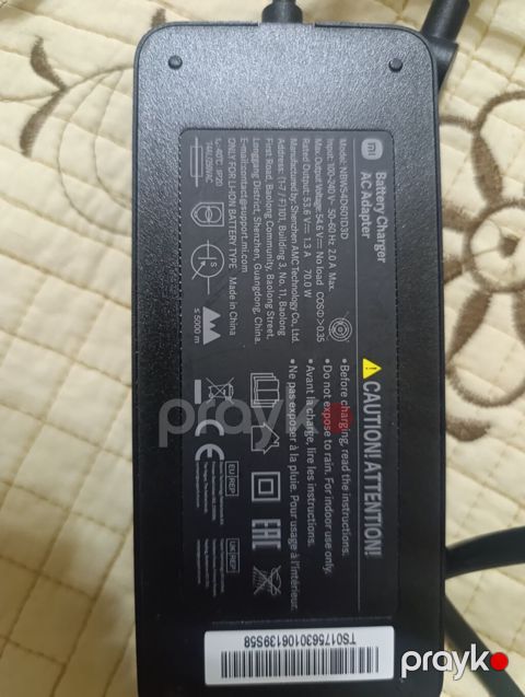 Məhsul: Xiaomi elektrik skuterinin şarj cihazı (Battery Charger / AC — Bakı
