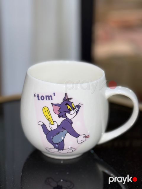 Fincan Tom, keramika, ağ, 300 ml — Bakı