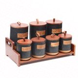 Ədviyyat qabı keramika 7-Lİ — Omid.az — Home products