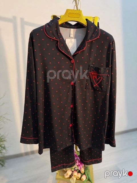 Şalvarlı pijama dəsti, rəngbərəng, poliester, ölçü 4XL — Bakı