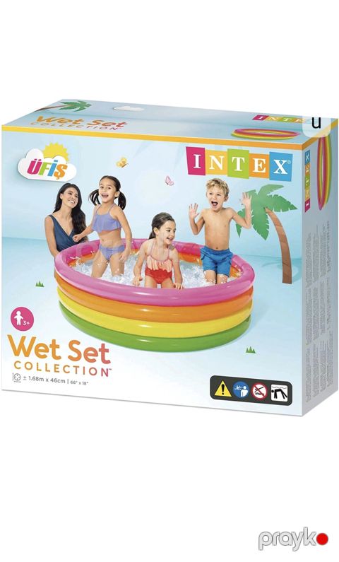 Uşaq hovuzu Intex, 617 L, Dairə, rəngbərəng — Bakı
