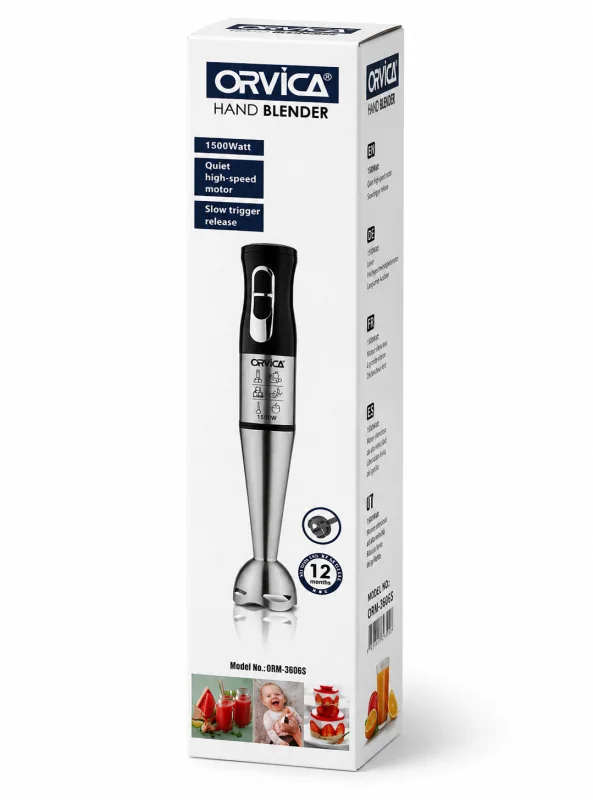 Blender Orvica ORM-3606S Silver — Blenderlər, xırdalayanlar və mikserlər, Bakı (2)