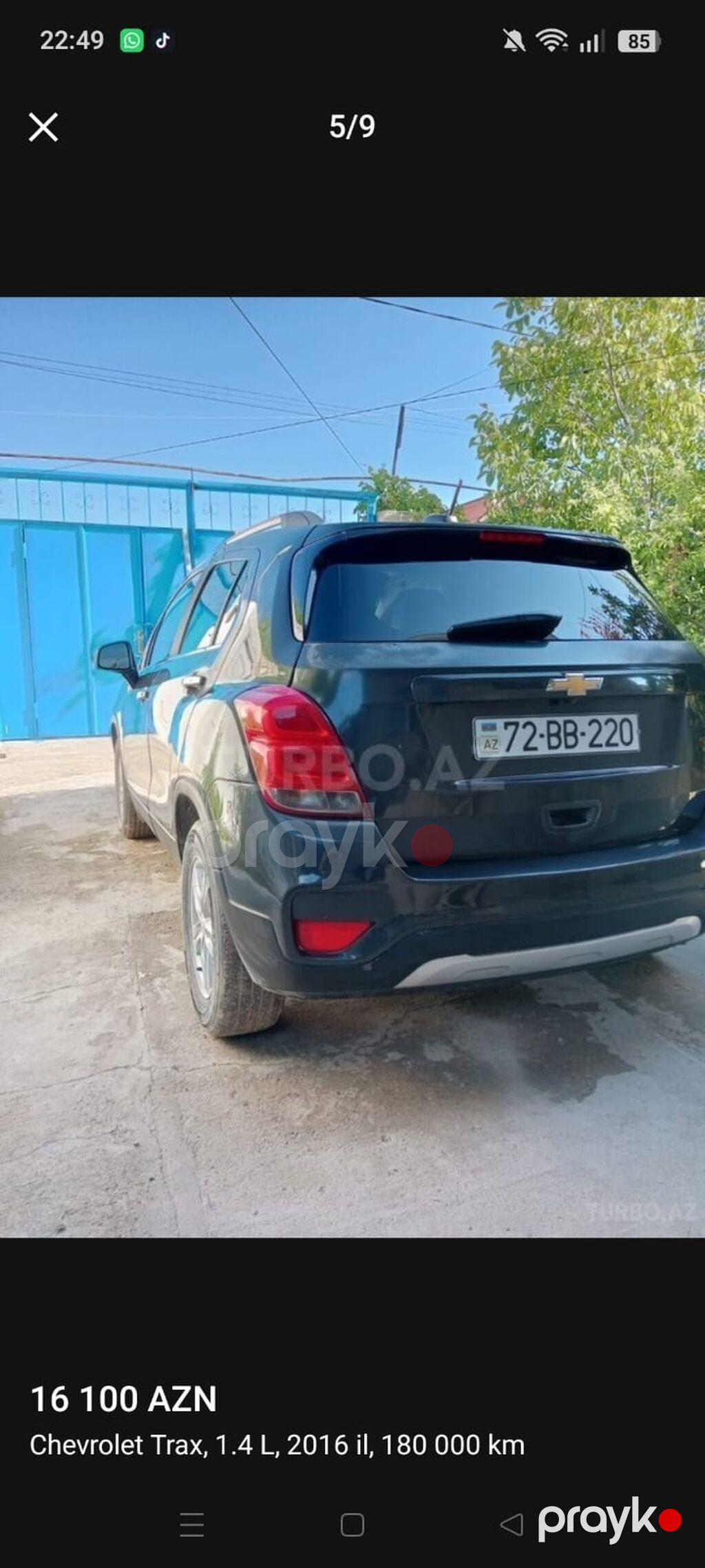 Chevrolet Tracker: 1.4 l 2016 il 190000 km Krossover — Avtomobillər, Bakı (3)