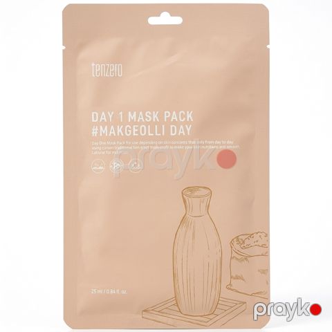 Üz üçün parça maska Tenzero Day 1 Düyü Ekstraktı 25 ml — Bakı