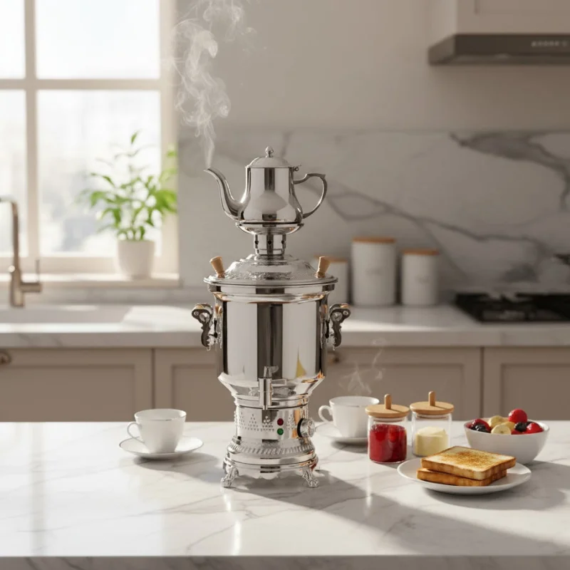 Samovar Orvica TECH_ORM-3316 2800 W 10.0 l Polad — Elektrik çaydanları və termoslar, Bakı (2)