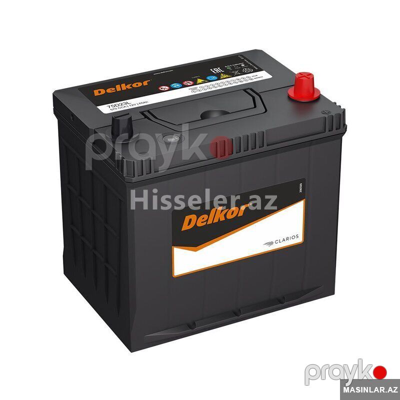 Akkumulyator Delkor 60 Ah R+ 550 A Asia 75d23l — Akkumulyatorlar, Bakı (2)