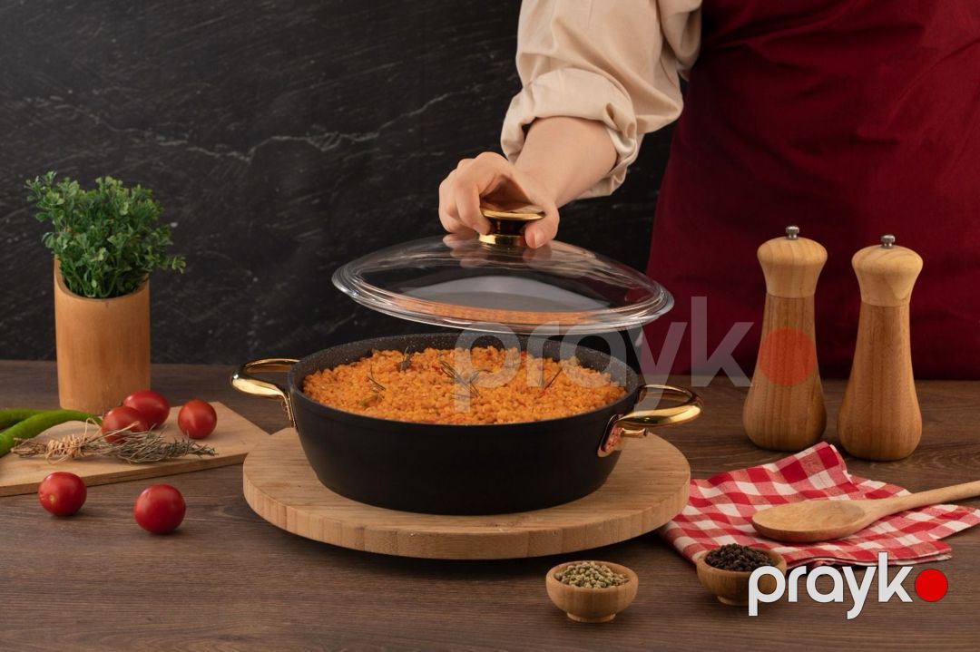 Qazan PH4178, alüminium, qara, 30 sm — Mallar, Bakı (2)