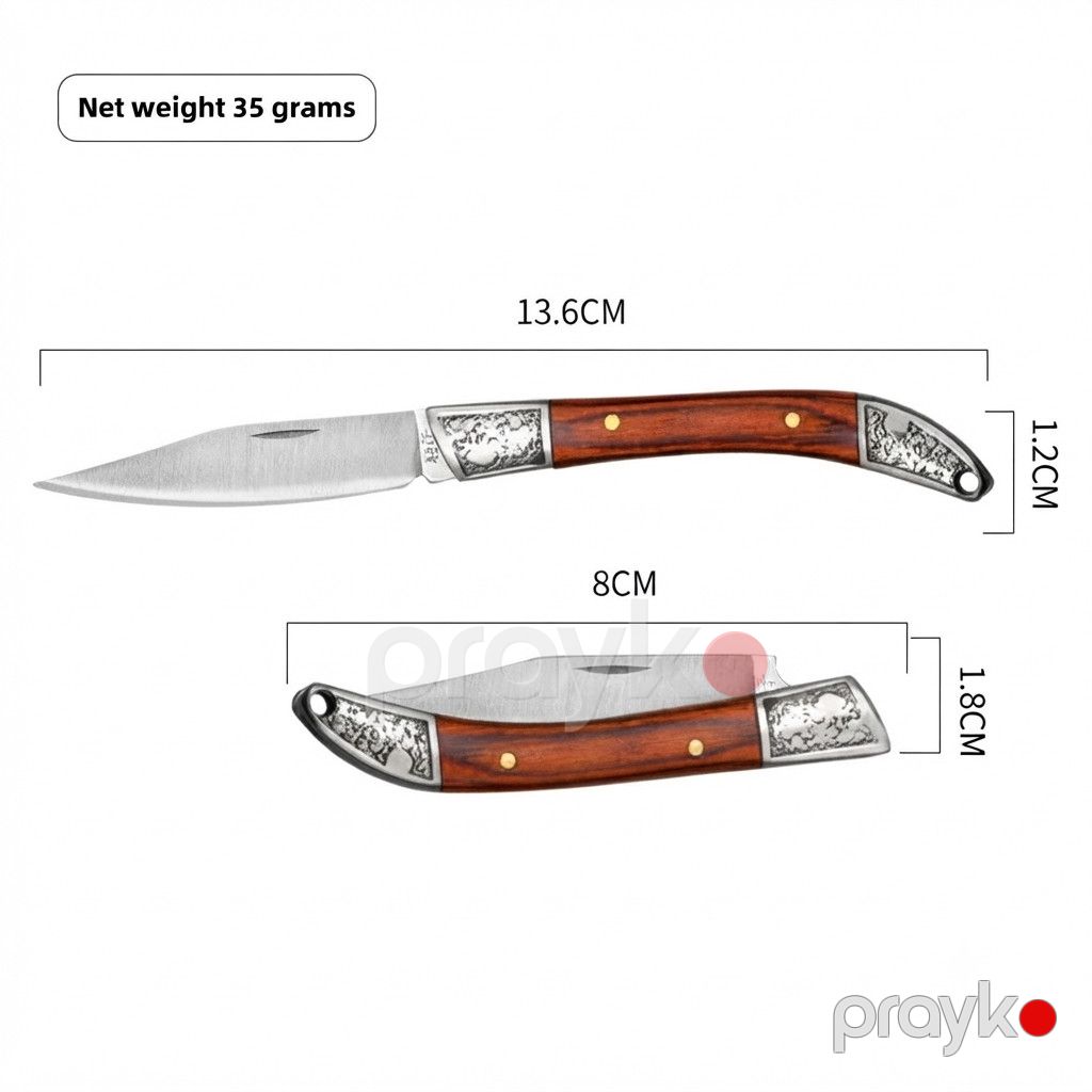 Kempinq bıçağı JS-4180, paslanmayan polad, qəhvəyi — Mallar, Bakı (3)