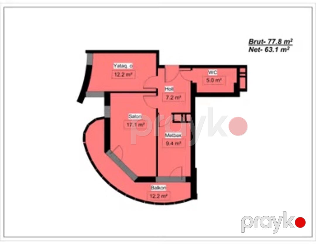 Satılır 2 otaqlı yeni tikili 78 m² — Mənzil, Bakı (2)