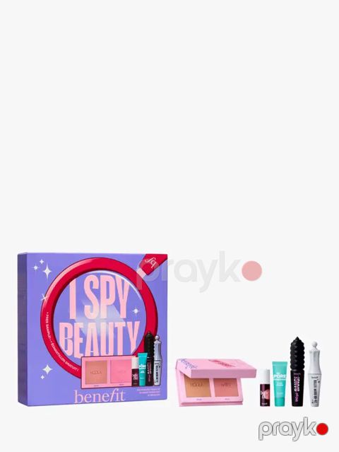 Dekorativ kosmetika dəsti BeneFit I Spy Beauty (kirpiklər üçün tuş BADgal Bang 3 q + ənlik Willa 2.5 q + kirşan-bronzer Hoola 2.5 q + praymer The POREfessional 3 ml + dodaqlar və yanaqlar üçün tint 2 ml + qaş geli 24-HR Brow Setter) — Bakı
