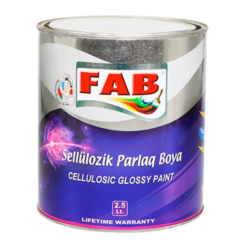 Fab sellülozik boya ağ 2,5 l — Лакокрасочные материалы