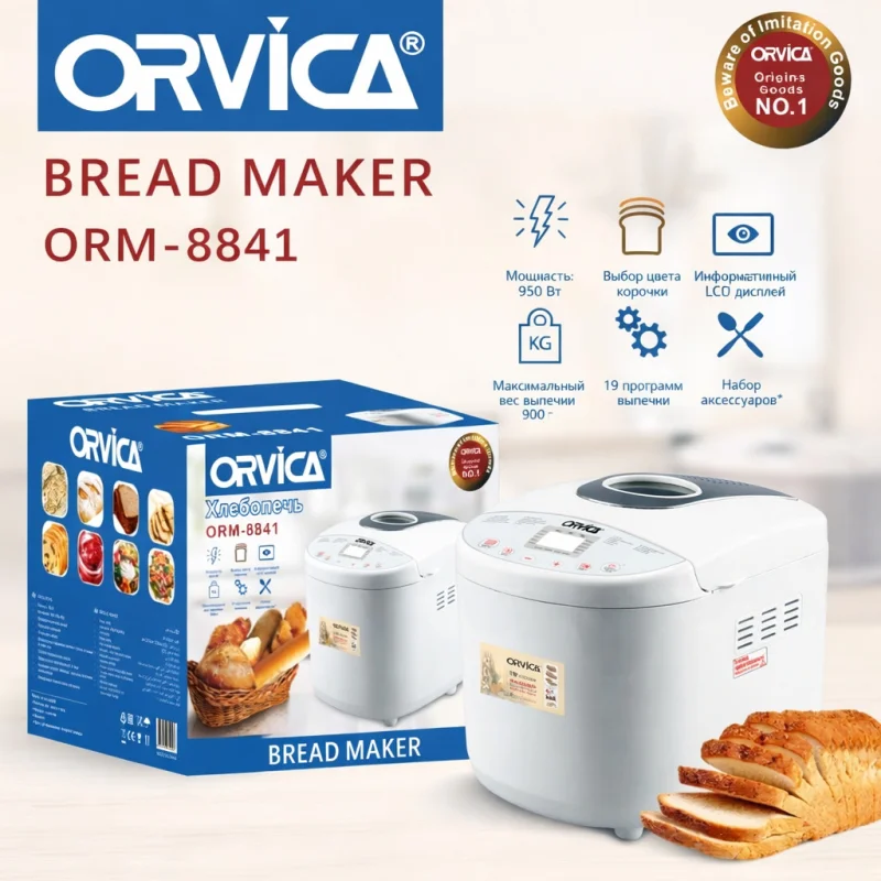 Çörək bişirən Orvica ORM-8841 950W — Bakı