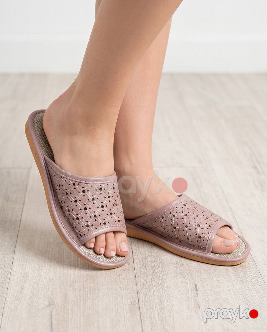 Tərlik qadınlar üçün TD015, çəhrayı, eko dəri/tekstil, ölçü 36-37 — Mallar, Bakı (2)