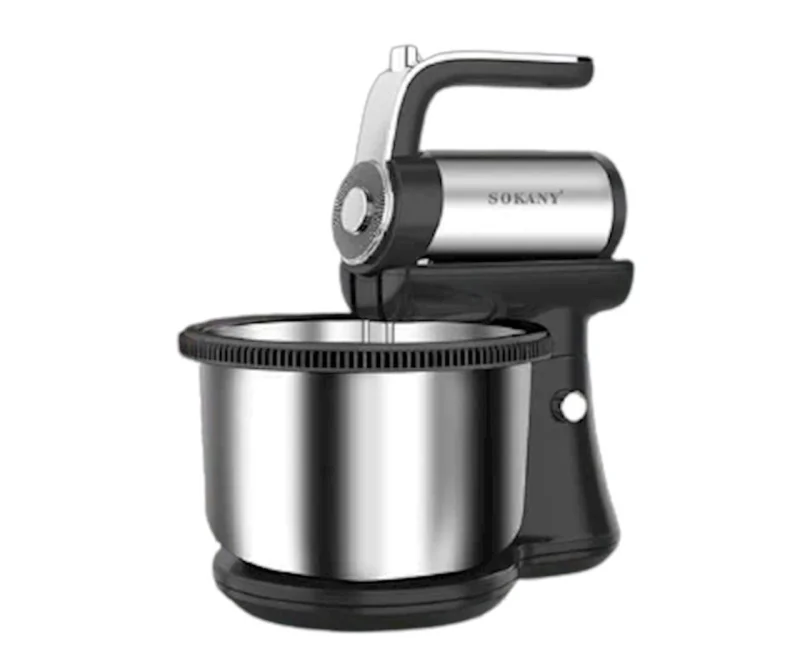 Mikser Sokany SK-6662_RB 1000 Vt, 4 L, əl ilə, paslanmayan polad, boz/qara - SK-6662_RB — Bakı