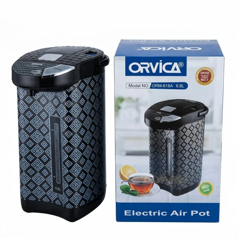 Termopot Orvica ORM-618A 900W 6.8L Qara — Bakı