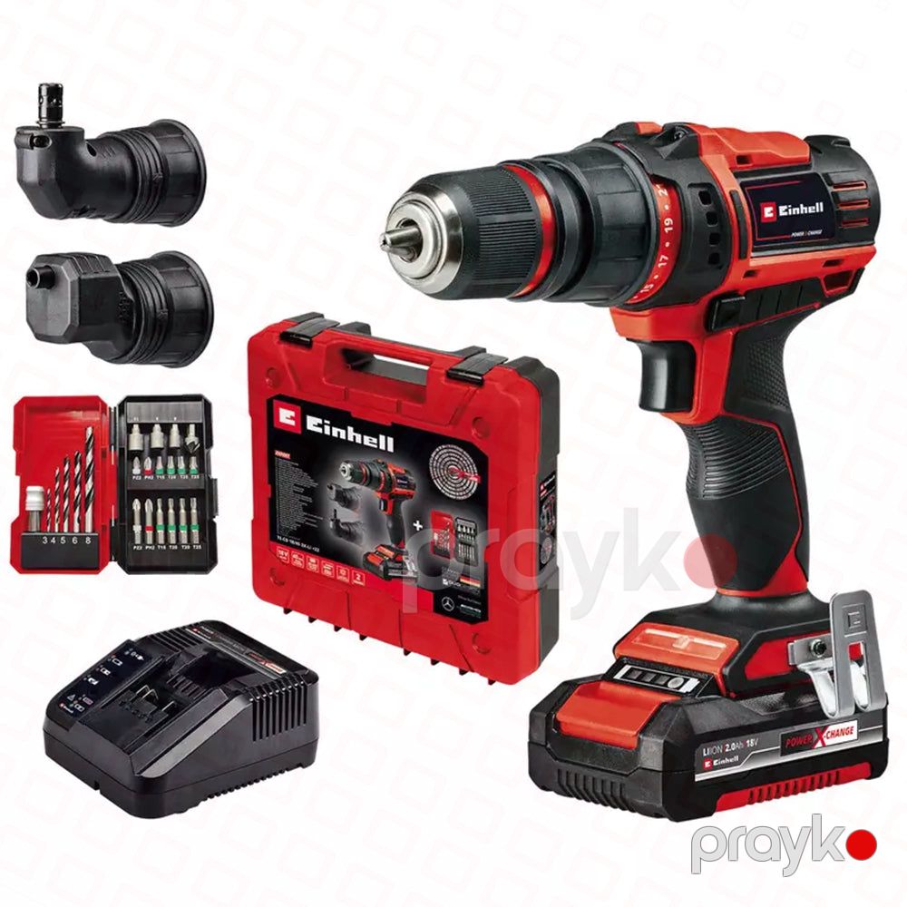 Drel einhell batareyalı 18V/45 3X-Li +22 1x2,0Ah 13MM — Elektrik alətləri, Bakı (2)