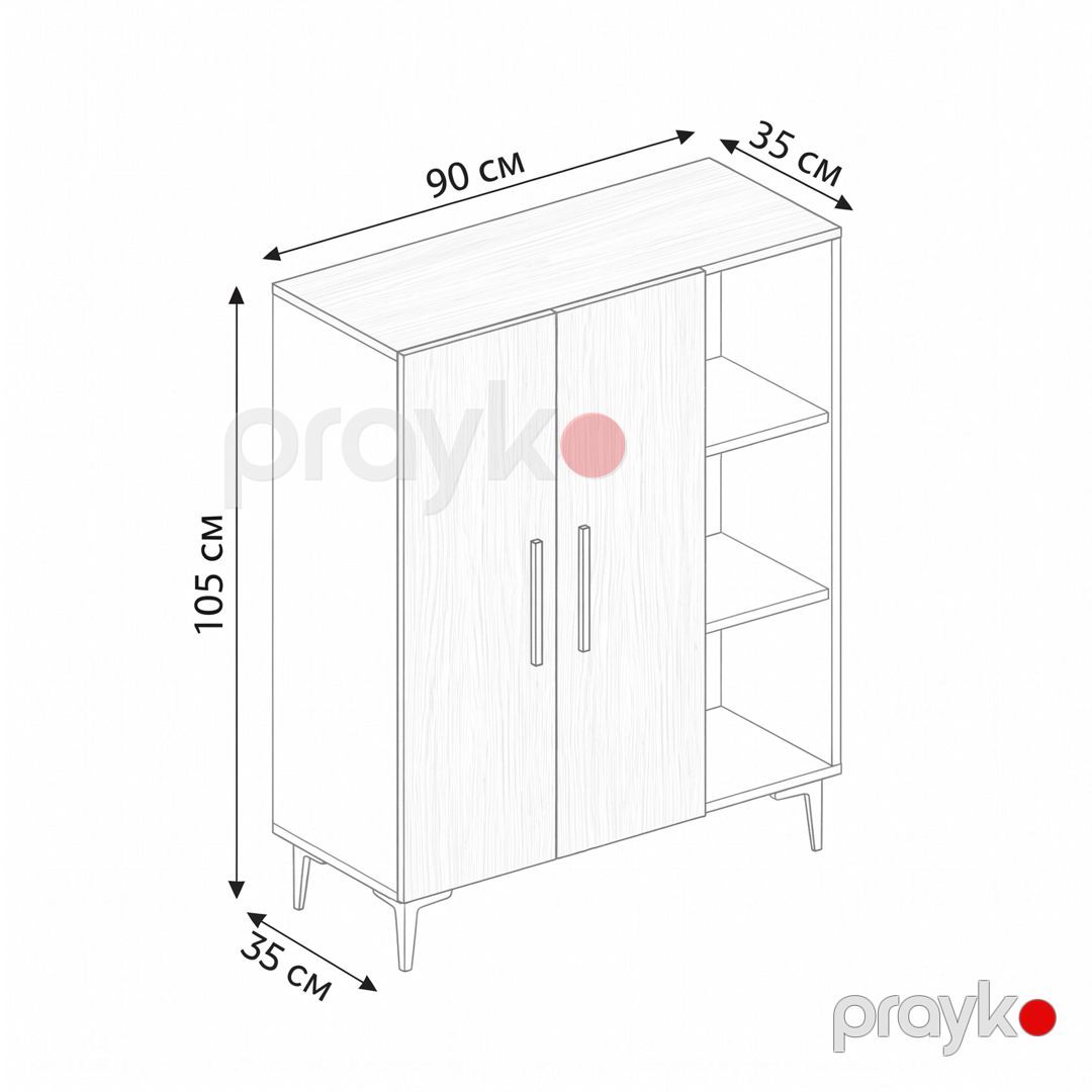 Komod, Ldsp, Votan, 105x90x35 sm — Mallar, Bakı (2)