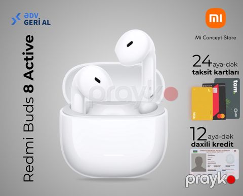 Simsiz qulaqlıq "Redmi Buds 8 Active White" — Bakı
