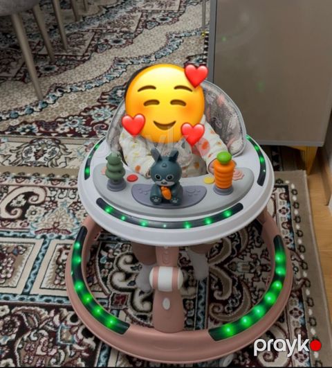 Uşaq gəzdiricisi (baby walker) – dairəvi konstruksiyalı, LED işıqlı — Gəncə