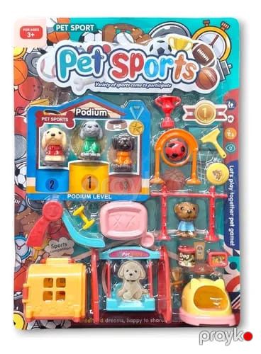 Oyuncaq dəsti Pet Sports heyvanlar, 3 yaşdan, rəngarəng - Piramida10430 — Bakı