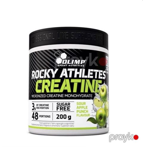 Kreatin Olimp Sport Nutrition, Rocky Athletes, Monohidrat, Toz, Sour Apple Punch, 46 porsiya — Bakı