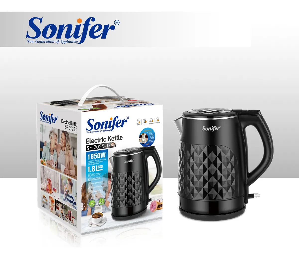 Elektrik çaydan Sonifer SF-2025-1 — Etrend.az — Electric kettles and thermopots