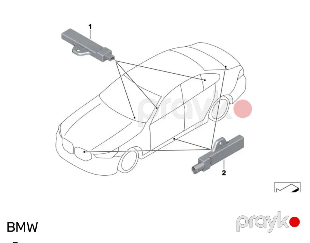 "BMW G60, G70, X3, X5, X7" Keylees Go sensoru — Ehtiyat hissələri və aksesuarlar, Bakı (2)