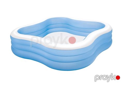 Şişmə hovuz Intex 57495, dalğalar, 229x229x56 sm, 1250 l, 6+ yaş, uşaq üçün — Bakı