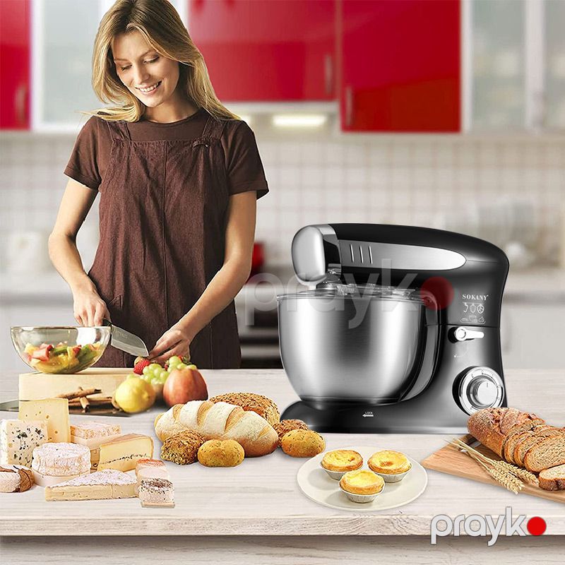 Çoxfunksiyalı Sokany SK-267 Stand Dough Mixer Mətbəx Mikseri – Fırlanan Sistemli Xəmir Yoğuran — Blenderlər, xırdalayanlar və mikserlər, Bakı (2)