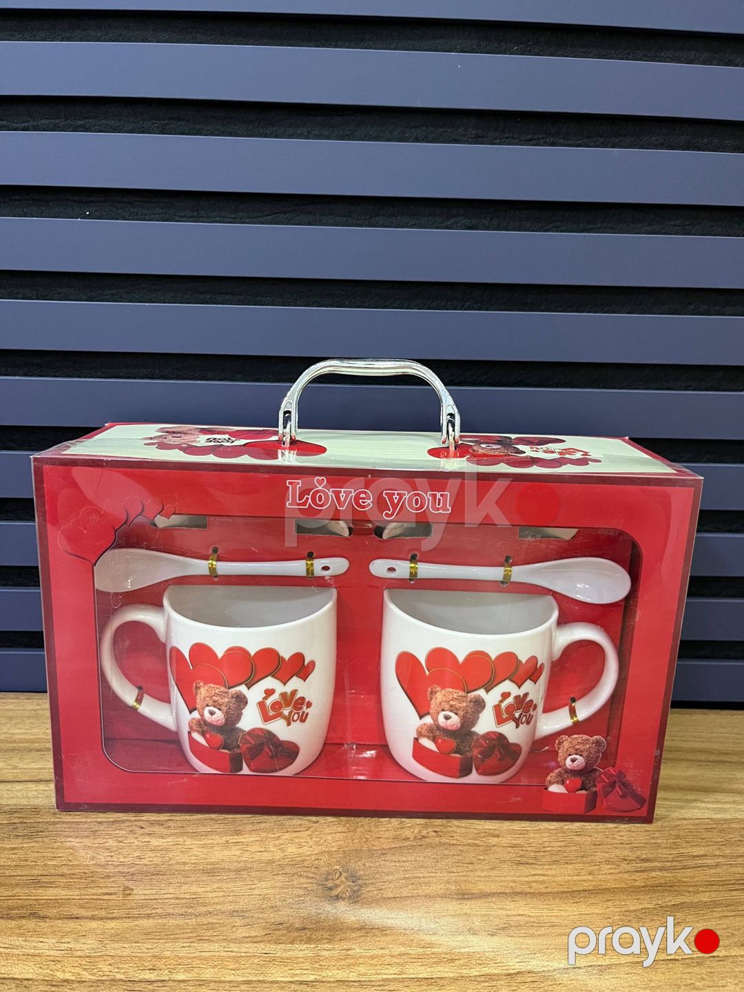 Fincan dəsti Love You HK-1757, keramika, 250 ml, 2 əd — Mallar, Bakı (2)