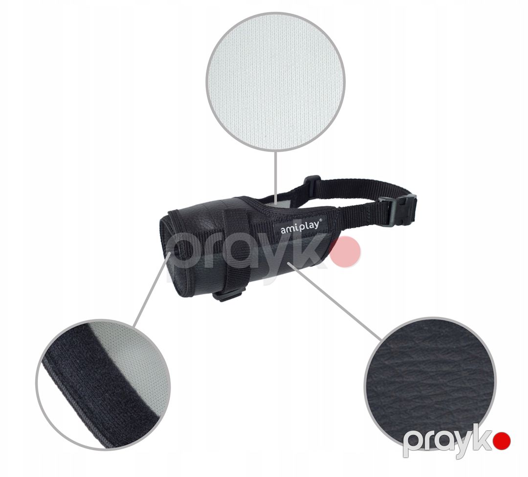 İtlər üçün ağızlıq Amiplay, ölçü M, qara — Mallar, Bakı (3)