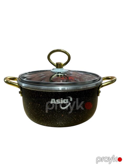 Qazan Vip Chef, qranit, 20 sm, qara — Bakı