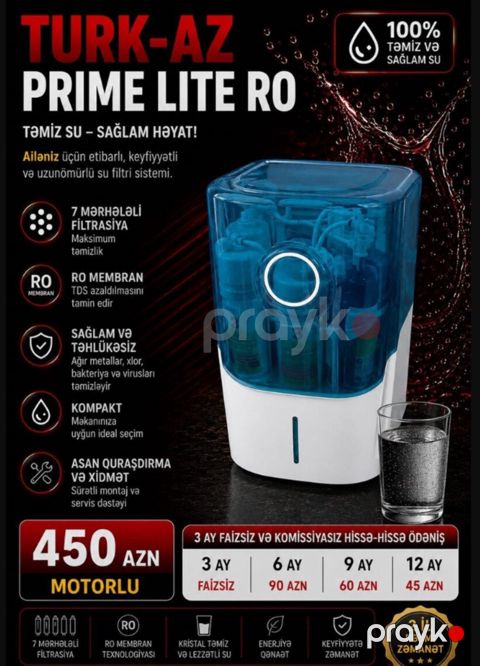 Su filteri "Turkaz" mavi eco — Bakı