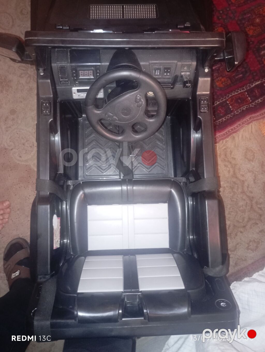 Uşaq üçün elektrikli minik maşını – Mercedes G-Class üslubunda, qara — Uşaq avtomobilləri, Bakı (3)