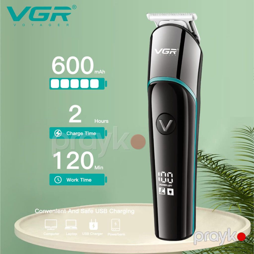 Təraş aparatı VGR 291 Saqqal üçün 600MAH 5000RPM (3/6/9/12mm) Bütün — Saç kəsmə maşınları, Bakı (5)