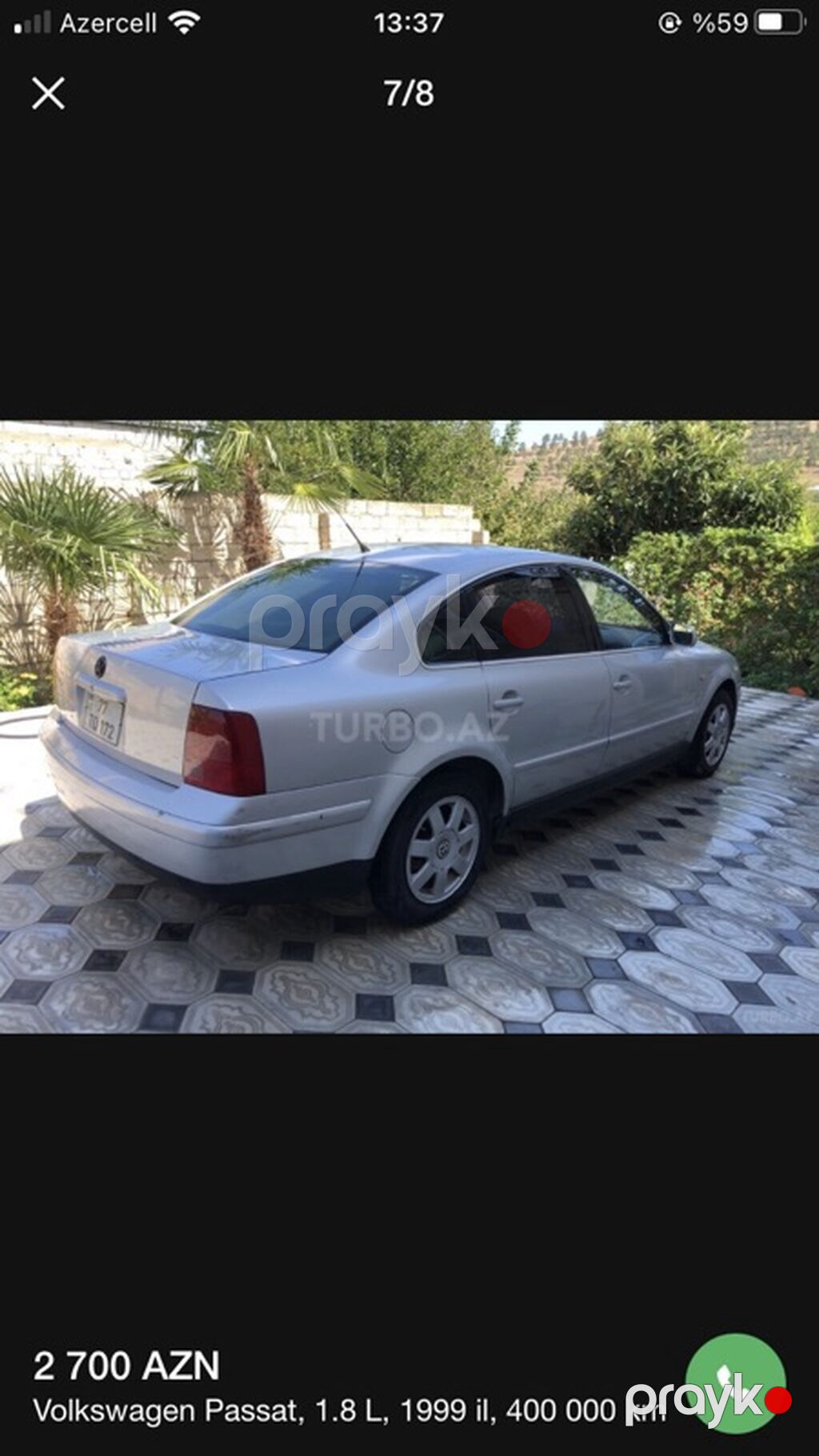 Volkswagen Passat: 1.8 l 1999 il Sedan — Avtomobillər, Xırdalan (7)