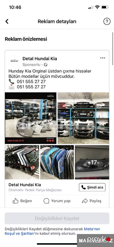 Hyundai Kia bütün modellere hisseler — Digər, Bakı (2)